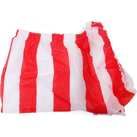 Jupe de Table de noël en PVC, nappe rectangulaire imperméable, réutilisable, pour décoration de fête de vacances, rouge et blanc (1/5)