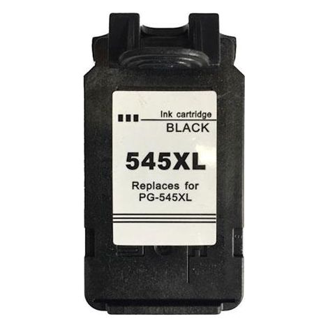 Cartucho de tinta genérico Canon PG545XL (8286B001/8287B001) de alta calidad, que muestra el nivel de tinta.
Adecuado para uso en las siguientes impr