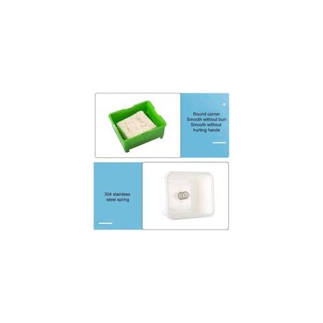 Pressa per tofu, estrae facilmente l'acqua dal tofu per un sapore migliore, facile da scolare, lavabile in lavastoviglie, dimensioni della ciotola per tofu: 16,8 cm x 14,5 cm x 9,1 cm - Crezuo
