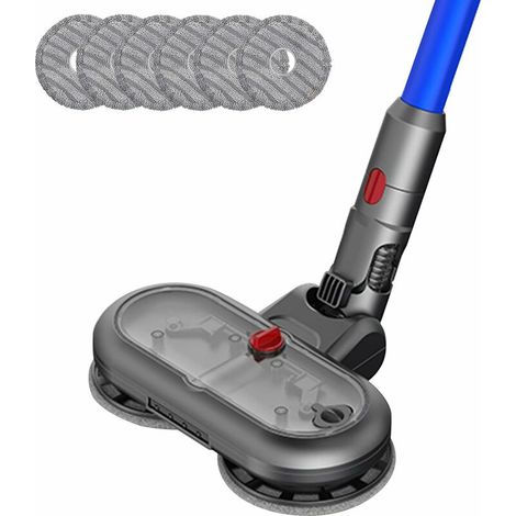Electric mop head for Dyson V15 V11 V10 V7 V8 vacuum cleaner, Dyson brush attachment with removable water tank, 6 washable cloths, Dyson attachment with LED headlights (1/5)