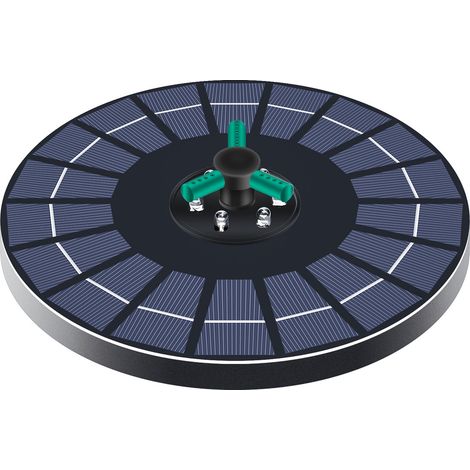 Floating 6W solar-powered outdoor pump  Rotating spray nozzle with automatic lifting function  Decoration for garden pond/birdhouse/fountain