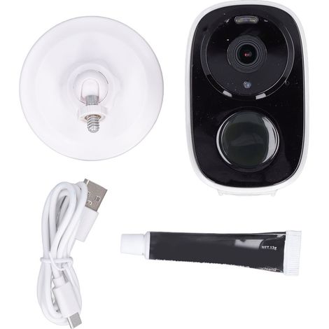 Caméra de surveillance bébé WiFi sans fil vision nocturne haute définition intérieure (1/5)