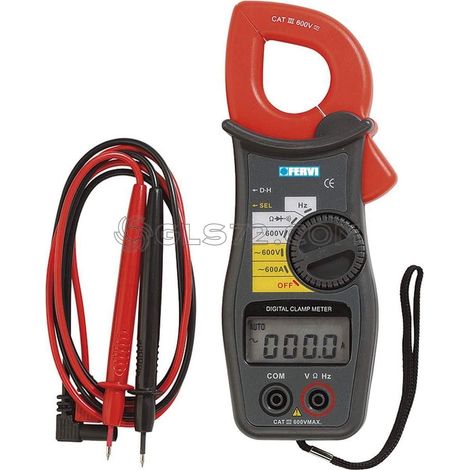 PINZA AMPERIMETRICA DIGITAL VOLTIMETRO MULTIMETRO AMPERIMETRO FERVI P080 (1/2)