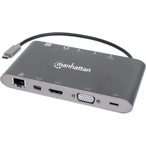 Manhattan Docking Station USB-C  SuperSpeed 7 in 1 (1/5)