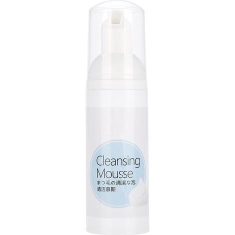 Mousse nettoyante douce et efficace pour cils 60ml, parfum fraise, outil idéal pour extensions de cils (1/5)