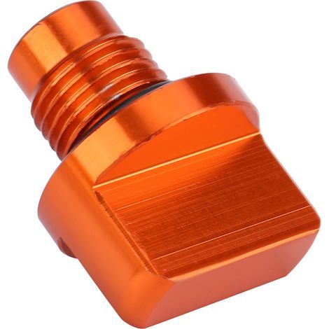 Motorradzubehör: Orangefarbener Öleinfülldeckel aus Aluminiumlegierung (1/5)