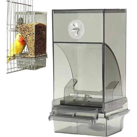 für Vögel transparenter automatischer Behälter mit Aufhänger