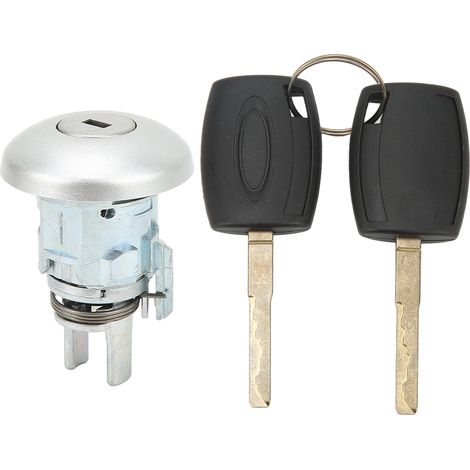 Serratura per portiera anteriore auto con 2 chiavi, set cilindro di ricambio 1781417 per Ford Transit MK8 2014 – 2019