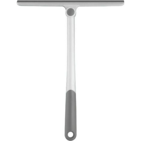 Raclette de Douche avec Long Manche Raclette de Fenêtre avec Trou Outils de Nettoyage ménagers - Gris