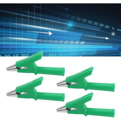 J.60049 Halbkreisclip, 10 mm, mit 4 mm Griff am Ende, 10er-Packung, grün (1/5)