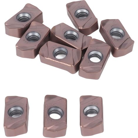 Lot de 10 plaquettes de coupe carbure outils CNC tour à métaux finition revêtues LNMU0303 (1/5)