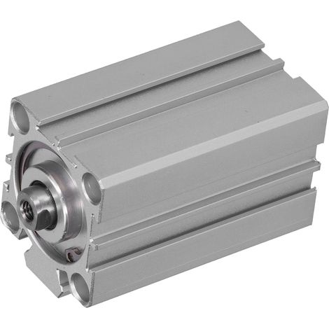 Cylindre Pneumatique Double Effet Alésage 32mm, Course 75mm avec Guidage à Roulements, Aluminium PT1/8 pour Automatisation