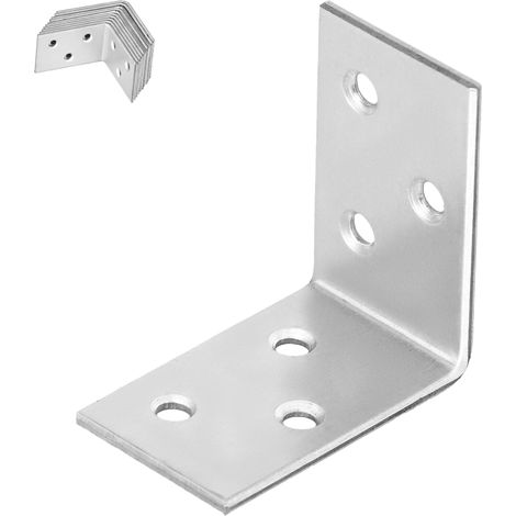 KOTARBAU® Zimmermannswinkel-Konstruktionsverbinder, Edelstahl, verzinkt, 40 x 40 x 25 mm, 12er-Set