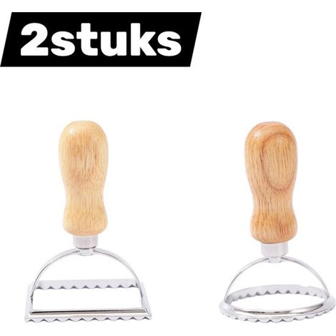 2 pièces Ravioli Stamp Maker - Moule à biscuits - Ustensiles de cuisson à la moisissure de cuisine - Convient aux raviolis, pâtes (1/5)