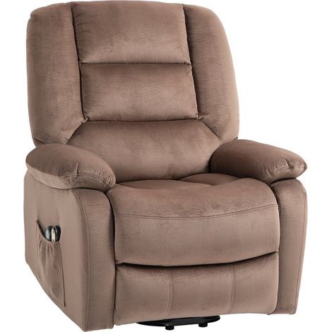 Fernsehsessel mit Aufstehhilfe, Elektrisch Relaxsessel, mit Massagefunktion, Liegefunktion, Wärmefunktion, Polyester, 90x93x110cm