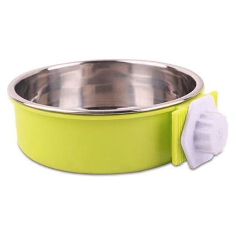 Bol amovible en acier inoxydable pour animaux de compagnie, petit bol d'eau, mangeoire, fournitures pour animaux de compagnie (1/4)