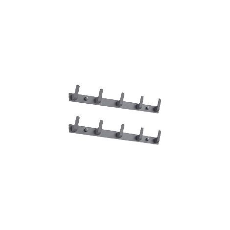 TAISHENGDA Lot de 2 Crochets Muraux en Aluminium Noir – Sans Perçage, Style Nordique Minimaliste