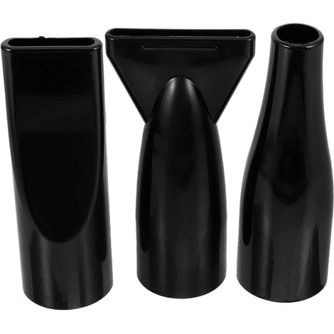 Lot de 3 embouts de séchage pour sèche-cheveux, outil de coiffure réutilisable, embout plat et étroit pour sèche-cheveux-12.00X6.10X4.00CM-Black