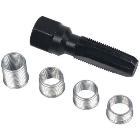 kit filetage bougie, 5 pcs Kit Réparation de Filetage de Bougie d'allumage de 14 mm, (1/4)