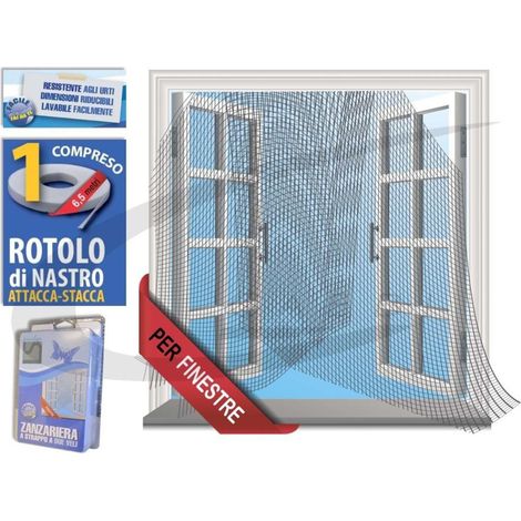 Trade Shop - Ventana Blanca Ventana Cortina Bifilar 150x180 -