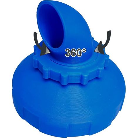Lntyq Buse de refoulement, Buse de refoulement pour piscine, Buse d'entrée 38/32 mm, Buse pour piscine, Buse d'entrée pour piscine, pour buse d'entrée de piscine standard, tête de buse réglable (1/5)