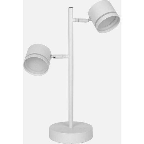Lámpara de sobremesa Ortiga 2L Blanco 18w
