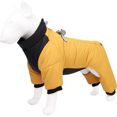 Cappotto invernale per cani. Cappotto caldo e spesso. Collare regolabile, doppio gancio per il guinzaglio. Gilet comodo, impermeabile e riflettente. (1/5)