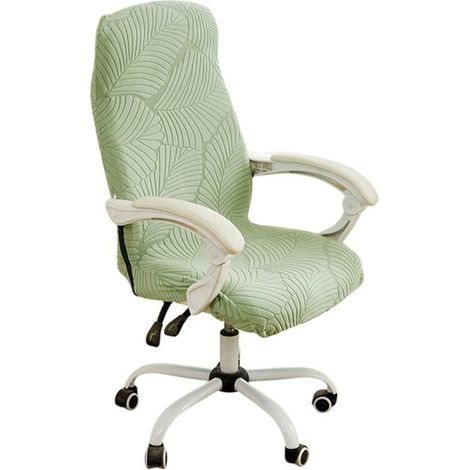 Housse chaise bureau gaming - 1 pièce, taille S 45-55cm - Verte - Convient pour chaises gaming, bureaux Étiquette (1/5)