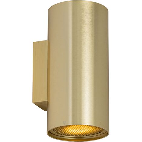 Design-Wandleuchte gold rund 2-flammig – Sab Honey