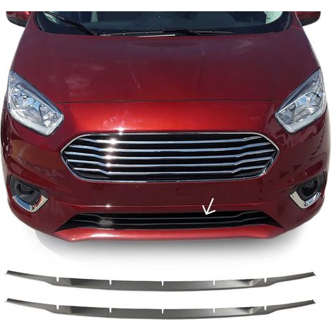 Moulure de Grille de Calandre pour Ford Transit Courier 2017-2022 en Acier 2Pcs (1/5)