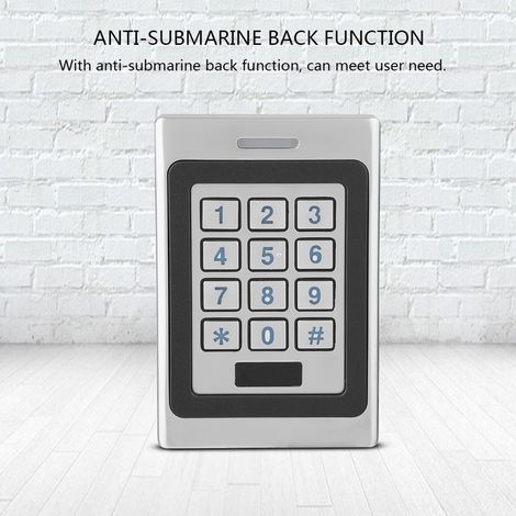Contrôleur d'accès RFID étanche IP67 avec clavier numérique pour porte sécurisée