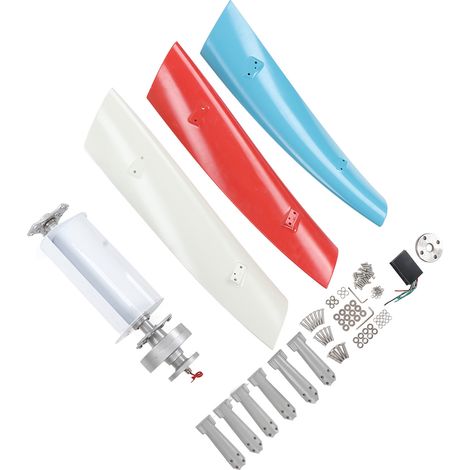 Windkraftanlage, 3 Farben, 200 W, doppelt gelagert, geräuscharm, vertikaler Windgenerator für Schiffe, 12 V (1/5)