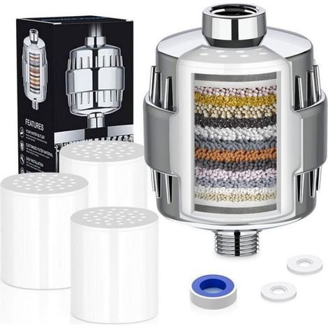Filtre De Douche Chlore, 20 Niveaux De Filtre De Douche, Filtre Anticalcaire Douche, Filtre De Douche, Filtre D'eau De Pommea