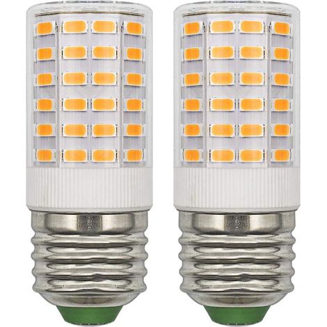Lot de 2 ampoules LED E27 12 V AC/DC 24 V CC basse tension compactes 5 W blanc chaud 3000 K Remplace les ampoules halogènes 50 W 60 W E27 (pas haute tension 230 V), intensité non (1/5)