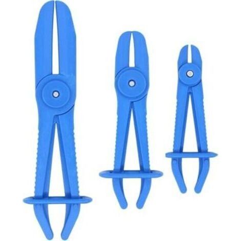 Pinces à Clamper les Durites,Pince a Collier Durite,Jeu de Pinces pour Durites,3PC Outil de Serrage pour Tuyaux Flexibles pour Serrage des Flexibles de Refroidissement et de Carburant,Bleu
