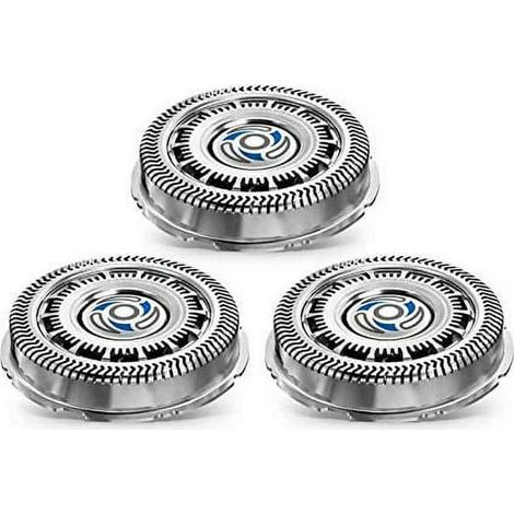 Tête de rasoir de remplacement Philips Series 7000 SH70/50, 3 têtes rotatives de coupe pour rasoir électrique 7000 Series, lames de rechange compatibles, pack de 3 unités (1/3)