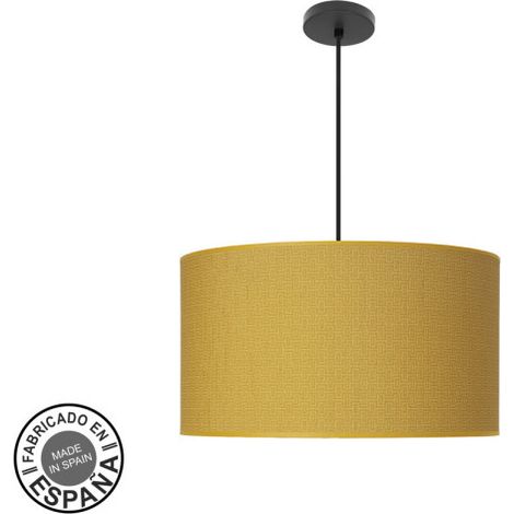 Colgante Moda 3xe27 Negro/amarillo Regx50x50cm C/difusor