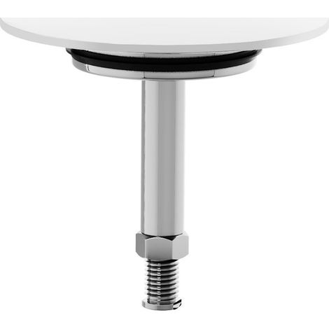 Couvercle de bonde de baignoire, ABS/blanc (1/2)