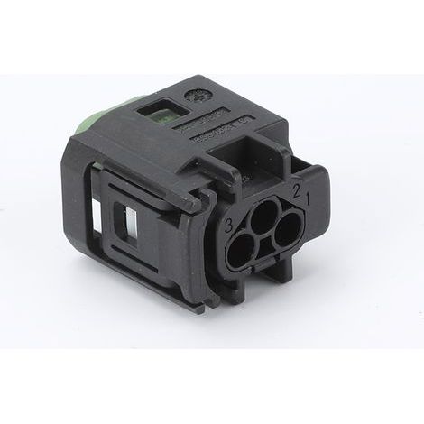 3-poliger Kfz-Kabelbaumstecker, grauer Clip, wasserdichter Stecker 968402-1, Kunststoffgehäuse, ummanteltes Kabel (1/4)