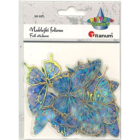 Adesivi in lamina a forma di farfalle, 10 modelli diversi, 20 pezzi