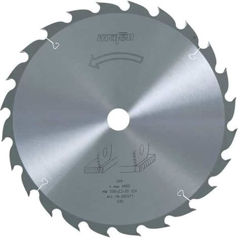 MAFELL Lame de scie circulaire 330mm Z24 pour MKS130 Ec - 092571 - 330 mm - 3.2 mm - 30 mm - 24 dents