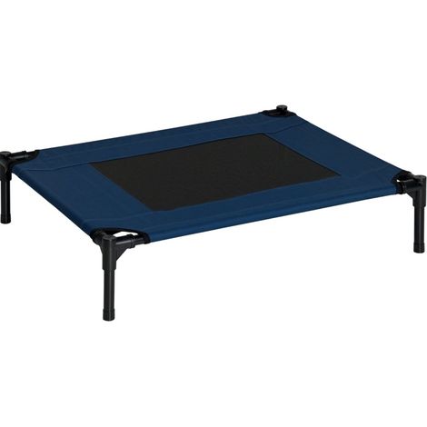 Erhöhtes Hundebett 76 x 61 x 18 cm aus Oxford-Gewebe in Blau (1/5)