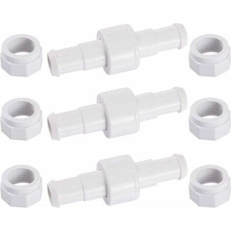 Kit de 3 raccords pivotants pour tuyaux de 20 mm avec 6 embouts de 15 mm – Compatible avec les robots piscine Zodiac Polaris 180, 280 et 380 (1/5)