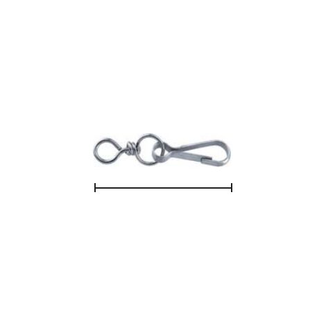 MASIDEF-CONNEX-1 MOSCHETTONE SIMPLEX NICHELATO CON GOVOLARE MM80