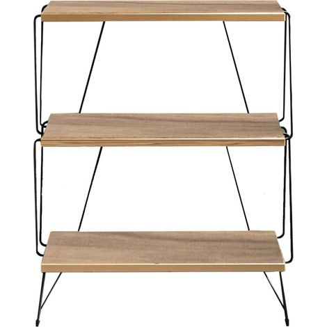 Etagère de rangement 3 niveaux design industriel (1/5)