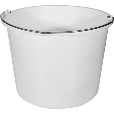 Cubo de plástico blanco de 12 litros - WIA PL 12BL