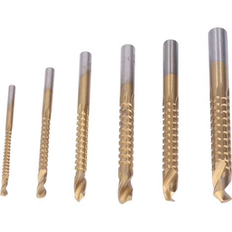 6 Mèches à Bois HSS Dentelées pour Bois Tendre, 3-8mm, 6 Pièces (1/5)