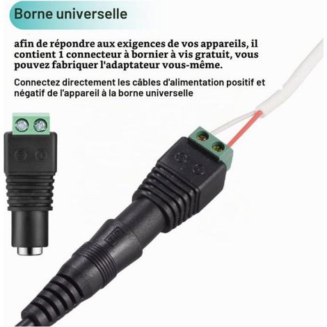 12W Adaptateur Secteur Universel Ac À Dc 3V 4.5V 5V 6V 7.5V 9V 12V 1A Transformateur D'Alimentation À Découpage Avec 8 Connecteurs (1/5)
