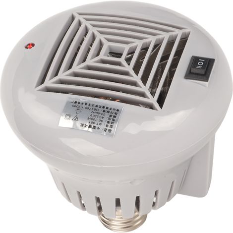 Chauffage soufflant pour animaux de compagnie, 3 niveaux de puissance, sécurité électrique, petit format, pour reptiles et poules, gris, 220 V (1/5)