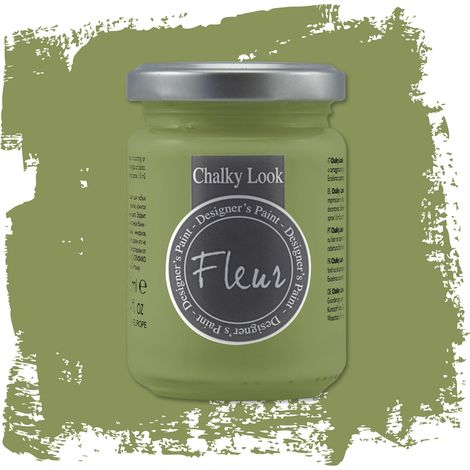 Fleur - Colori a base minerale - Fleur chalky look - effetto gesso 130 ml - scegli il colore / -/F47 Grandma green (1/5)